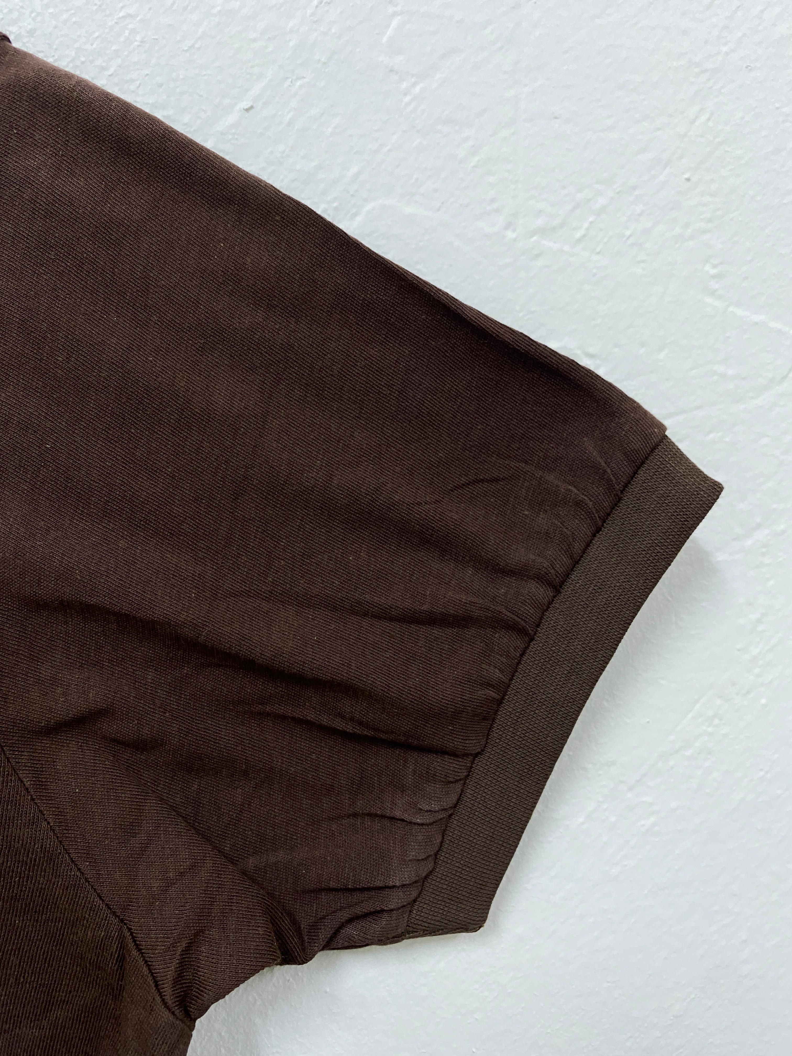 تيشيرت سادة بني غامق