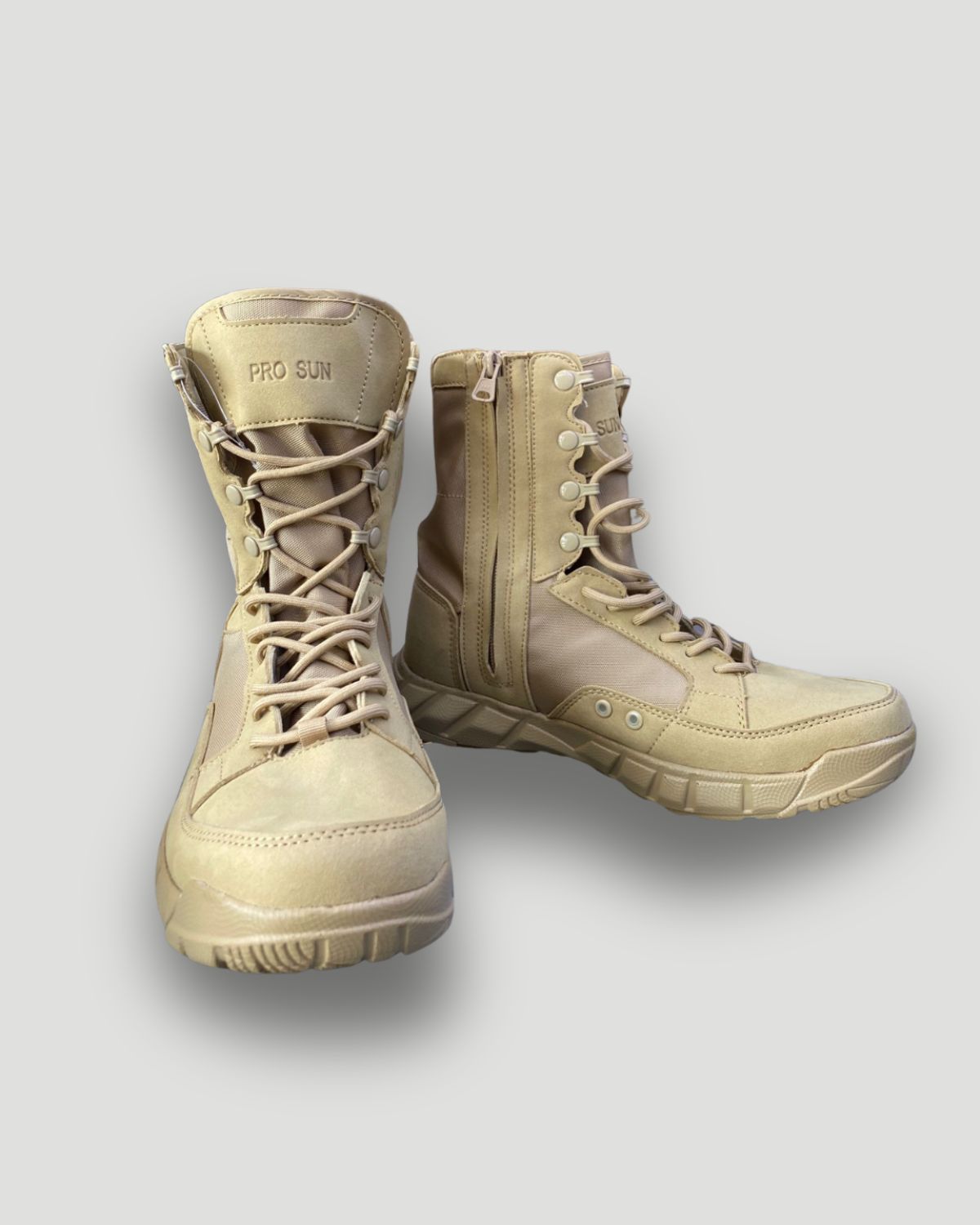 بسطار برو صن التكتيكي العسكري – لون صحراوي – صنع في الصين